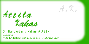 attila kakas business card